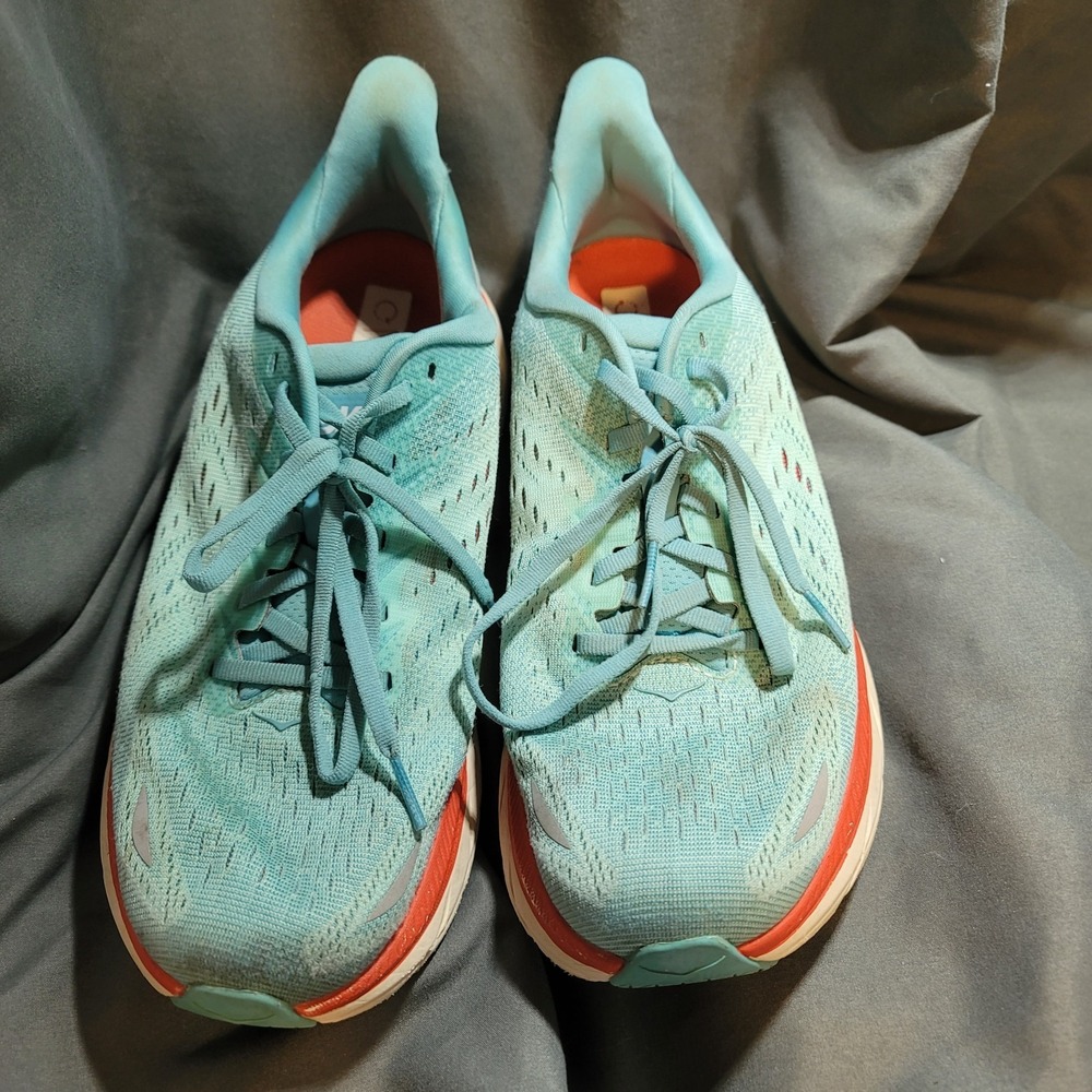 Hoka One One Women Clifton 8 1119394 AEBL Aqua Running Shoes Sneakers Size 9.5 B